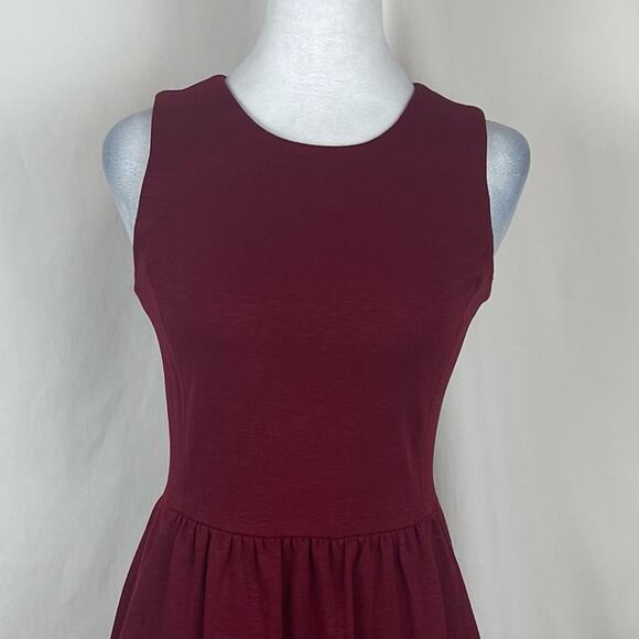 J Crew Brick Red Fit & Flare Career Office To Date Night  Dress Size XS - Picture 3 of 12